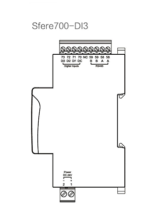 Digital Input Measuring Module Typical Wiring