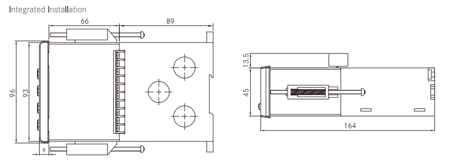 WDH-31-200 Motor Protection Controller Dimension